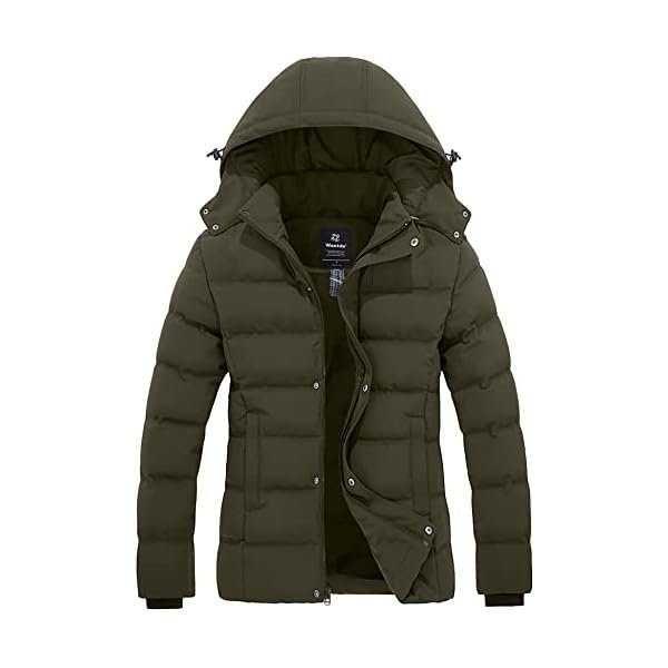 Women's Hooded Warm Winter Coat Quilted Thicken Puffer Jacket with Removable Hood